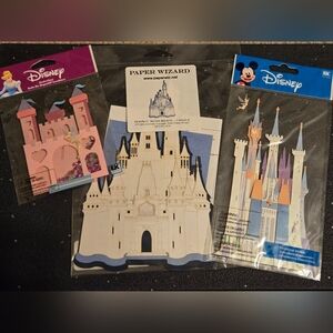 Disney Castle Paper Art Crafts Bundle Of 3